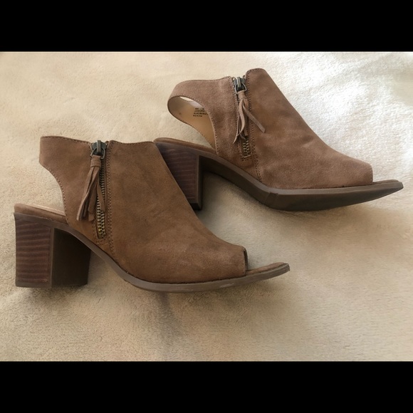 Adam Tucker Shoes - Adam Tucker Open Toe Booties - Size 7.5